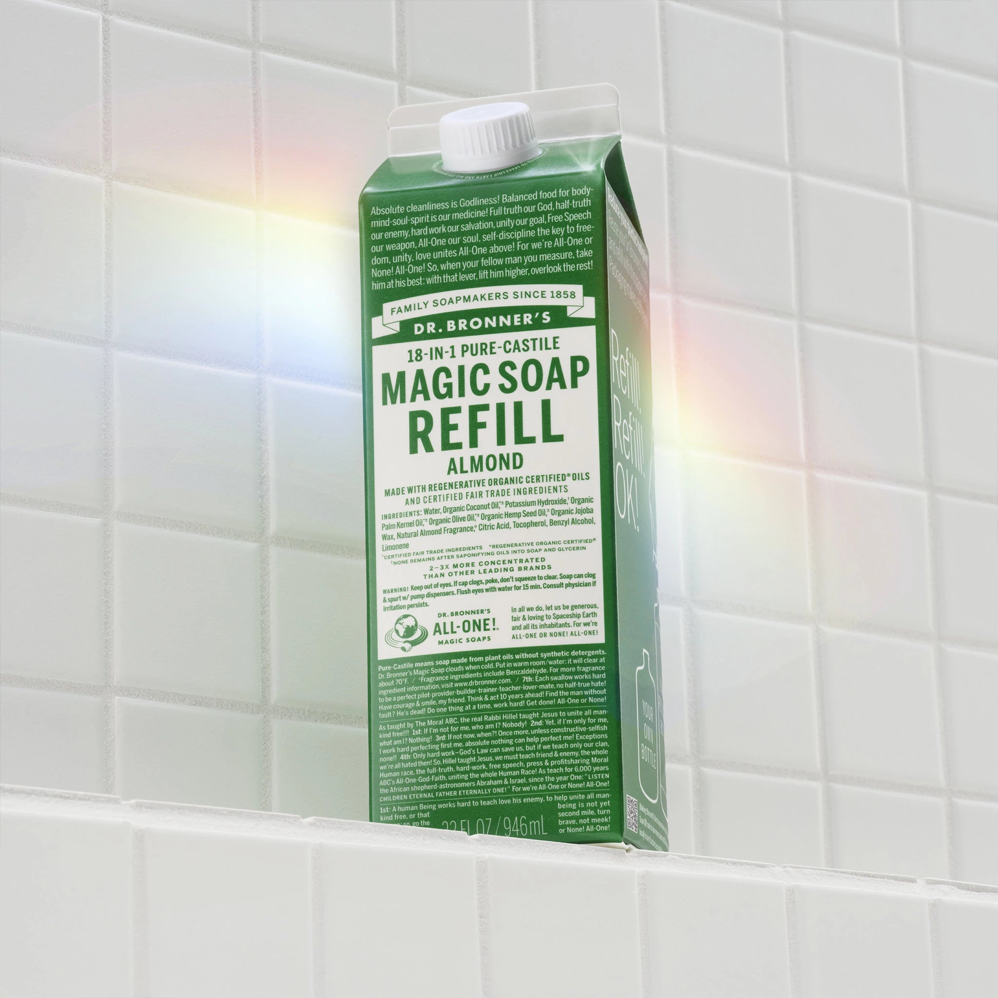 Almond - Pure-Castile Magic Soap Refill - Image 2