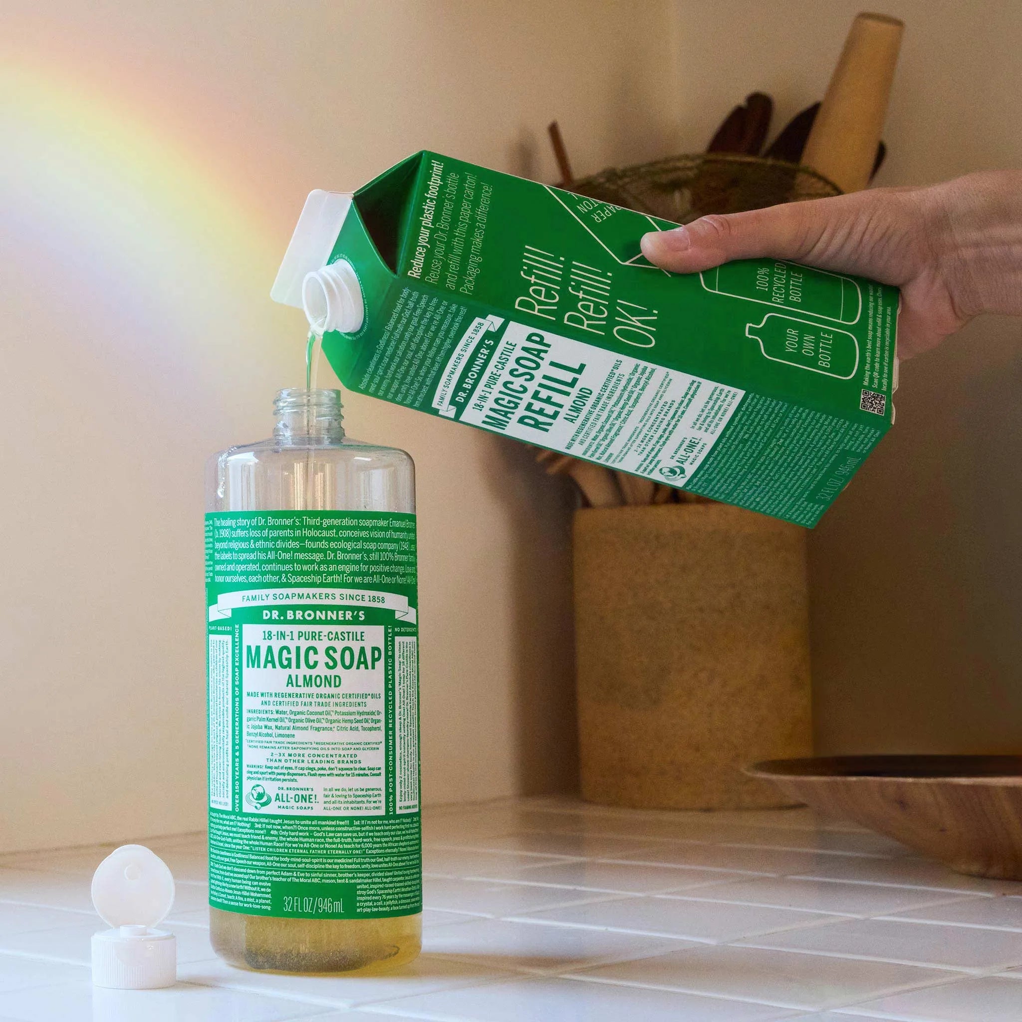 Almond - Pure-Castile Magic Soap Refill - Image 3